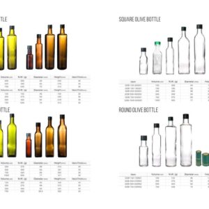Chai thủy tinh dầu ô liu 750ml GOB-750-545R01